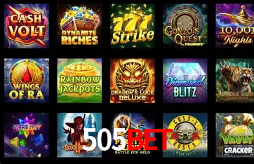 Tabela RTP dos jogos de cassino da 505bet